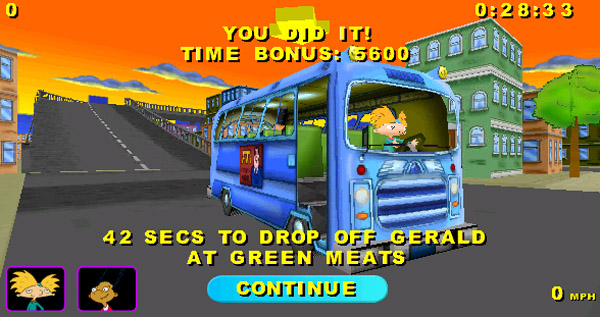 hey arnold runaway bus game